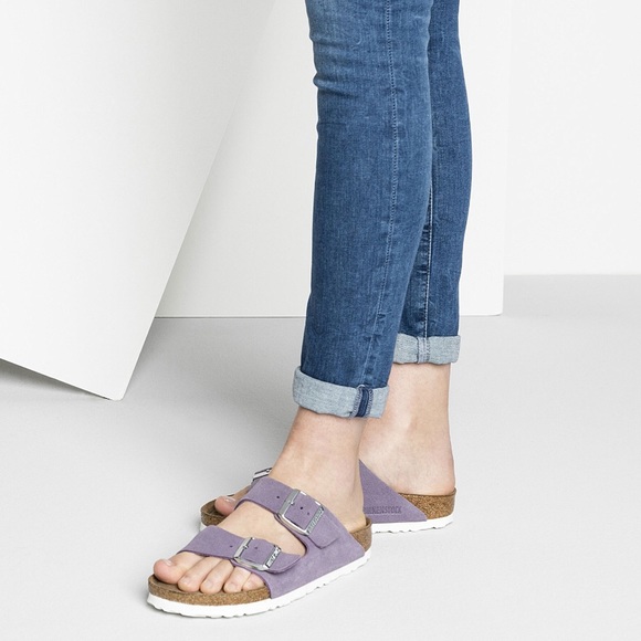 lavender rubber birkenstocks